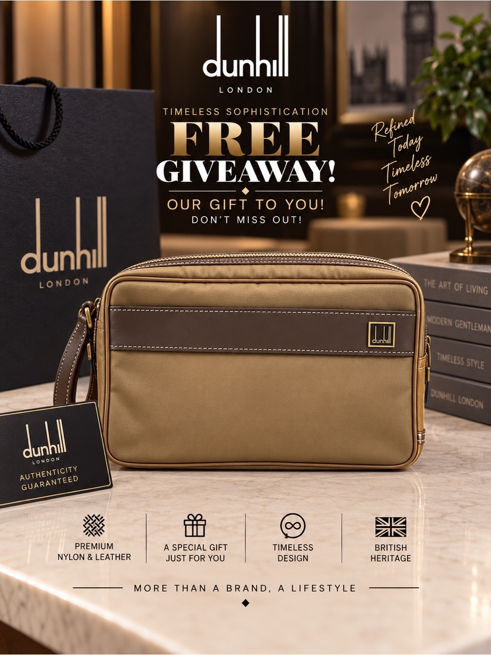 Free Dunhill Bag Giveaway Follow @thebagriculture
